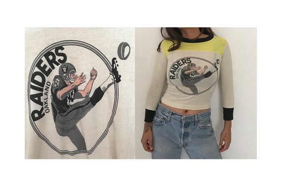 Vintage XXS/XS 60's 70's Oakland Raiders nfl footb
