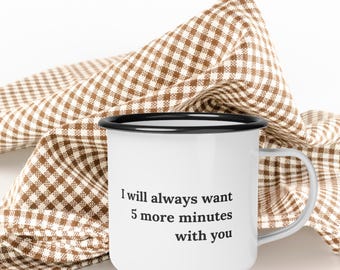 Five More Minutes With You Mug Minimalist Farmhouse, Eco-Friendly, Sustainable