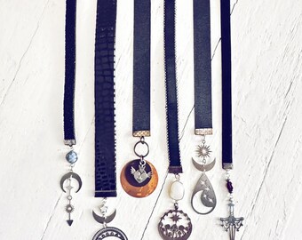 Dark Academia Ribbon Bookmark: Mystical Reader Gift
