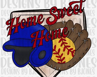 Softball home sweet home - png - softball png - Shirt Design - Kinder png - Softball Sublimation digitaler Download - Softball Mama - Ball Mama