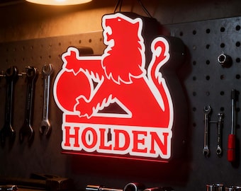 Holden Art Light Sign | Garage Man Cave Wall Decor | Ideal Gift for Holden Fans
