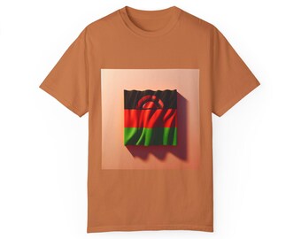 Bold Unisex Garment-Dyed T-shirt, Vibrant Casual Wear, Perfect for Festivals, Everyday Style, Unique Gift Idea, Comfortable Tee