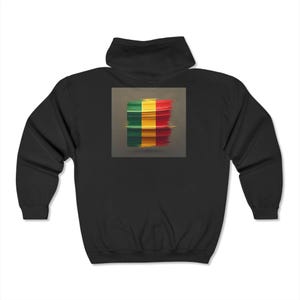 Colorful Artistic Full Zip Hoodie, Unisex Jacket, Streetwear Fashion, Gift for Art Lovers, Cozy Zip Up Sweatshirt