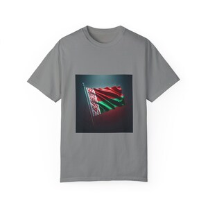 Belarusian Flag T-shirt, Unisex Garment-Dyed Tee, Patriotic Apparel, Travel Souvenir, Gift for Belarusians image 10