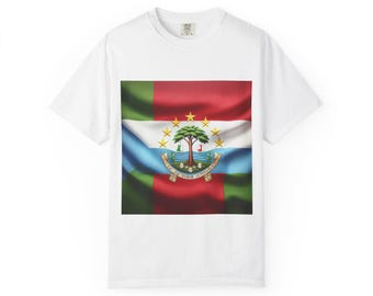 Cabo Verde Flag T-Shirt, Unisex Garment-Dyed Tee, Travel Appreciation, Cultural Pride, Summer Outfit, Gift for Travelers
