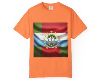 Vibrant Unisex T-Shirt with Flag Design, Comfortable Casual Tee for Celebrations, Gift for Travelers, Summer Fashion