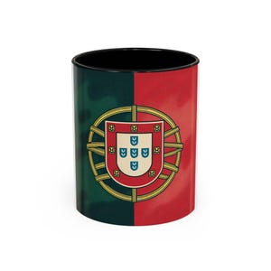 Portugal Flag Coffee Mug - Black Handle, Ceramics, Perfect for Gift, Home, Office, Travel, Sports Fans, Souvenir