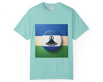 Garment-Dyed T-Shirt with Peace Symbol Design, Casual Outfit, Gift for Friends, Travel Wear, Eco-Friendly Fashion