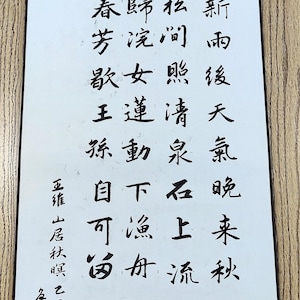 93x32cm Chinese Calligraphy Handwriting by Mr Lu
