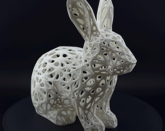 Voronoi style Bunny figurine | 3D printing