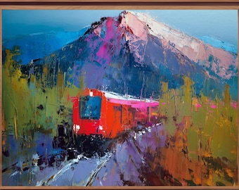 Pikes Peak Art Print: Colorado Hiking, Manitou Springs Souvenir