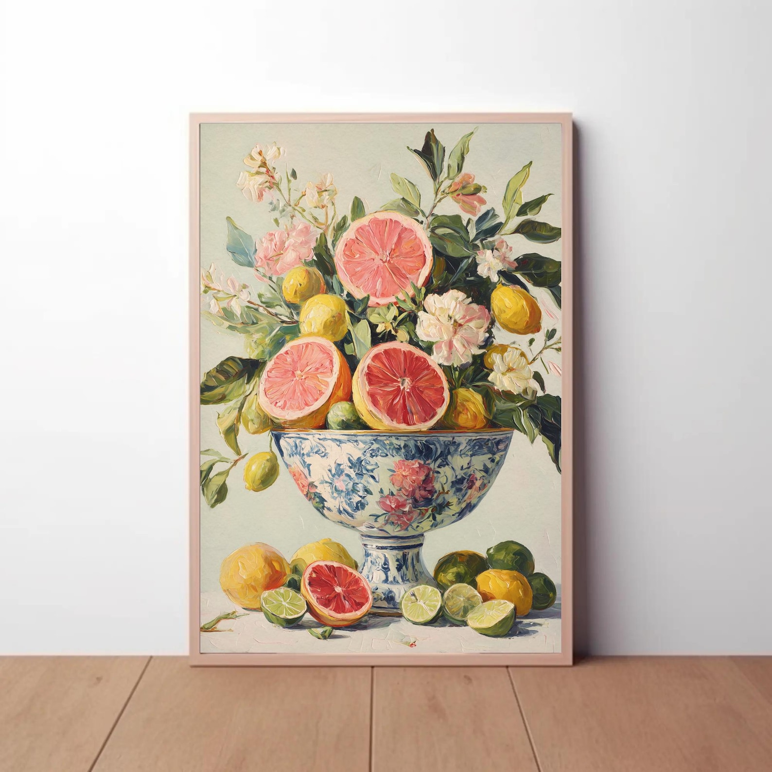 minimalist kitchen prints: line art botanical & still... Citrus Still Life Art Print: Botanical Kitchen Wall Decor | French ...