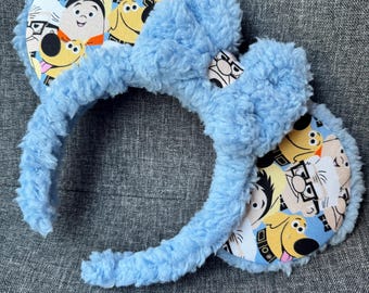 Pixar Up Ears, Paradise Falls Blue Sherpa Mickey Mouse Ears