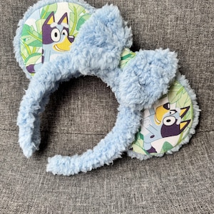 Bluey Ears, Bluey Disney Ears, Bluey Mickey Ears, Fluffy Character Ears