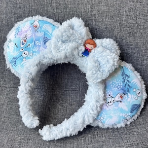 Olaf and Anna Ears, Frozen Minnie Ears, Frozen Anna Disney Ears