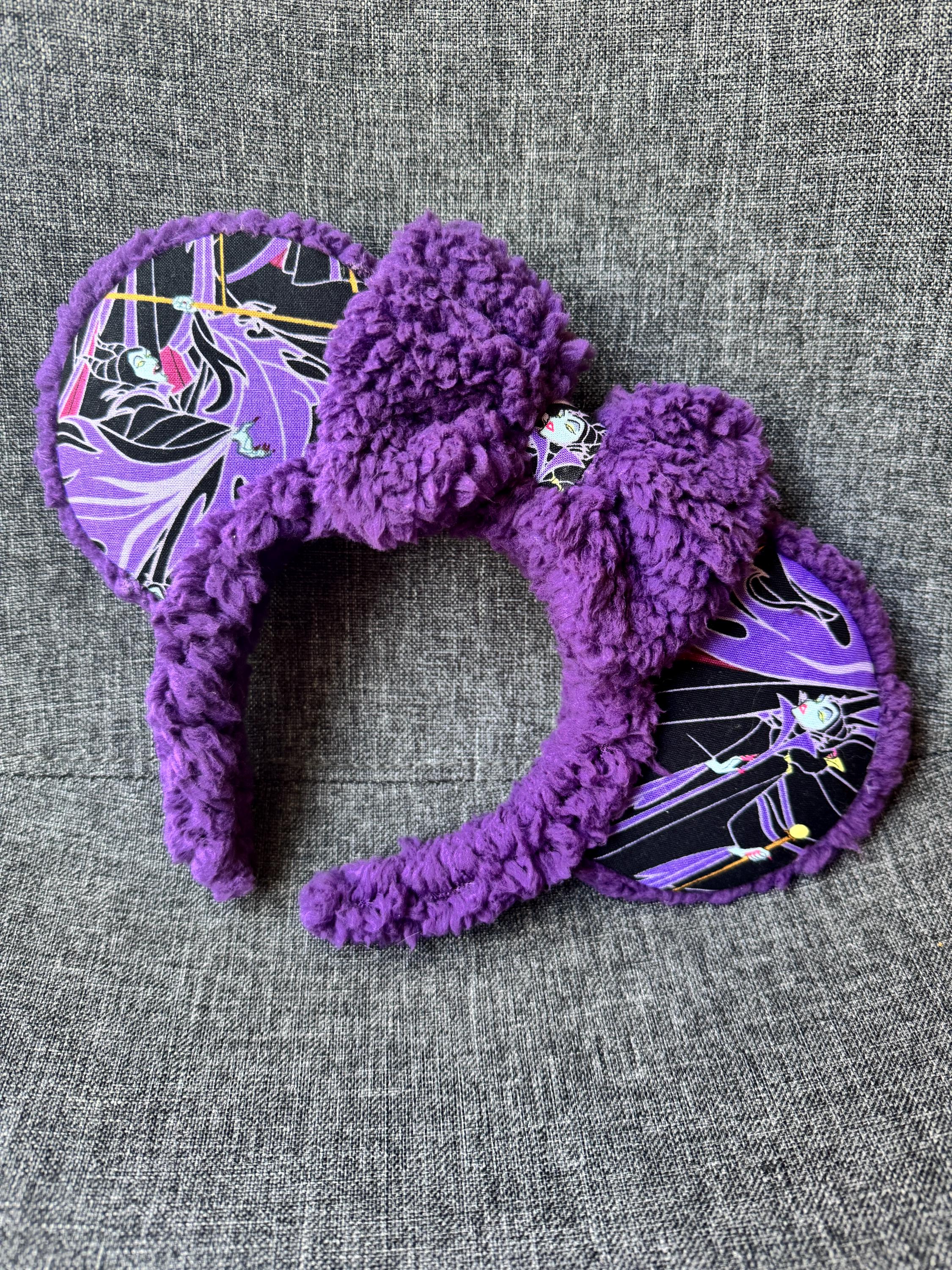 Maleficent Mouse Ears: Purple Villain, Sleeping Beauty - Etsy
