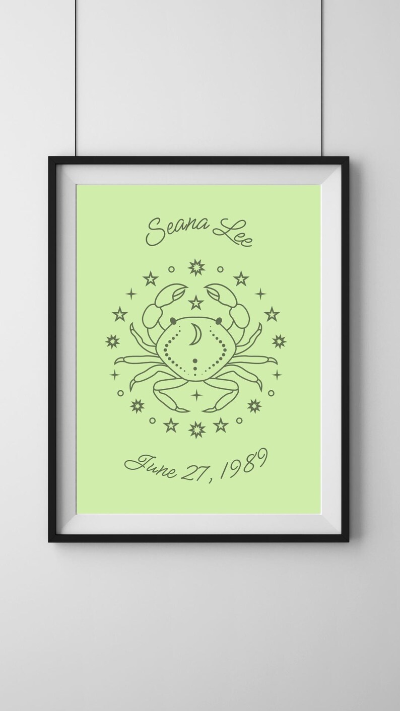 Printable Astrology Poster | Personalized Decor | Nursery Art ...