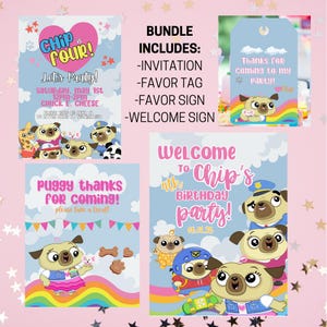 Chip and Potato Birthday Party Signage Bundle | Digital Download | Printable Templates