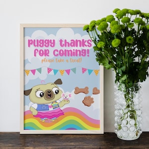 Chip and Potato Birthday Party Favor Sign | Printable Canva Template | Instant Download
