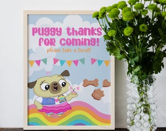 Chip and Potato Birthday Party Favor Sign | Printable Canva Template | Instant Download