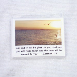 Sunset Birds Set di 6 bigliettini con citazione biblica