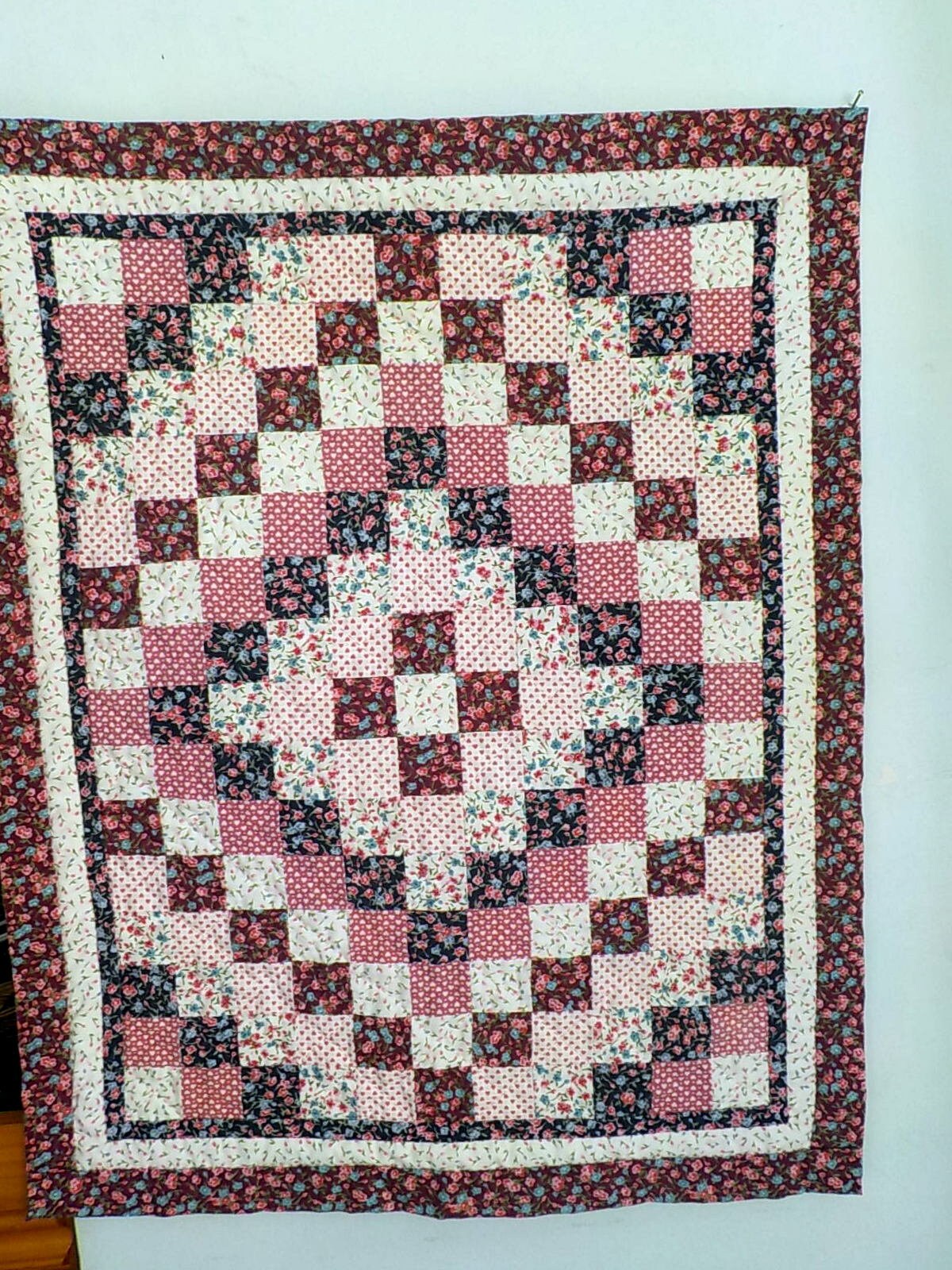 Kleine Patchwork Quilt Quilt Wandbehang handgefertigt von | Etsy