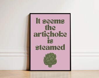 Wicked Kitchen Art Print: grappige poster Glinda Artisjok