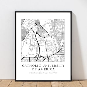 Carte des diplômes de l'Université catholique | Carte des diplômes de l'Université catholique | Cadeau universitaire | Carte personnalisée de l'université | Cadeau de remise des diplômes personnalisé