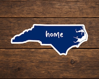 North Carolina Home State Vinyl Decal NC Sticker