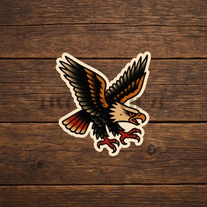 Eagle American Traditional Tattoo Flash vinyl deal sticker. American Traditional Tattoo Vinyl Decal Sticker Bundle: Unique Designs