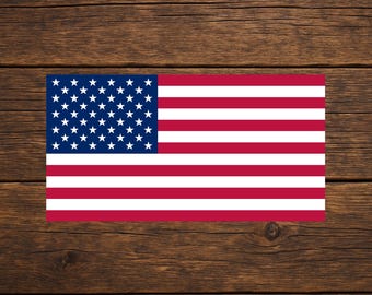 Black Diamond Art 'American Production' Decal Sticker – Patriotic US Flag Vinyl For Truck Car