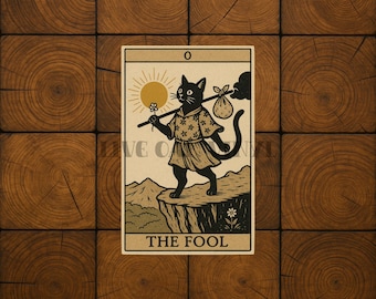 Cat Tarot - Fool tarot card Vinyl Decal