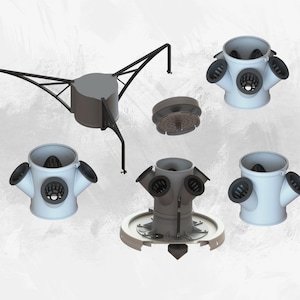 Components for Self-Watering Hydroponic Tower