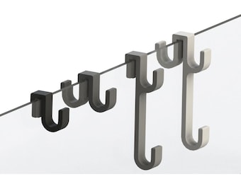 Towel Hook for Glass Shower Doors & Partitions / Multiple sizes and colors are avalable