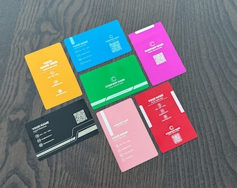 Laser-Engraved Aluminum Business Cards - Custom Metal Design