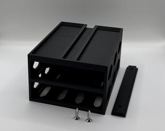 Förvaring under skrivbord med flera fack – skjutbar organisatör (1–5 fack, ventilerad eller solid)