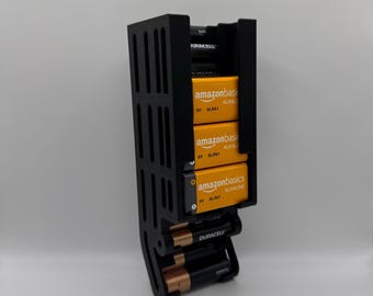 Custom Battery Organizer & Dispenser – AA / AAA / 9V