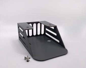 Soportes para dispositivos debajo del escritorio: tamaños personalizados para mouse, disco duro y accesorios. Tamaños personalizados.