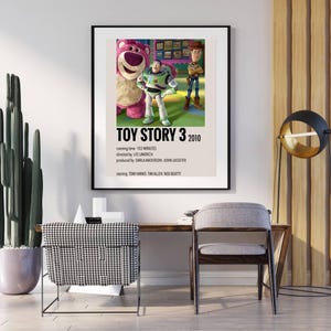 Toy Story 3 Retro Film Poster Druck | Retro Vintage Wandkunst | Digitales Filmposter | Druckbare Wandkunst |Digitale Wandkunst