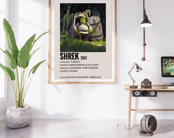 Shrek Retro Movie Poster | Wall Art | Movie Wall Art | Movie TV Poster | Printable Poster | Digital Wall Art | Printable Wall Art