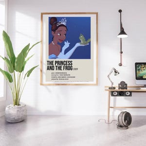 The Princess & The Frog Retro Movie Poster | Retro Vintage Wall Art | Digital Movie Poster | | Printable Wall Art | Digital Wall Art