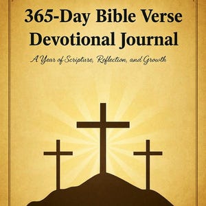 365-Day Christian Devotional Journal | KJV Scripture | Printable & Digital | Bible Study Gift