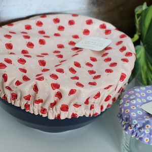 Reusable Fabric Bowl Covers – Eco-Friendly Cotton Food Covers – Stretch Fit – Zero Waste Kitchen Wrap Alternative