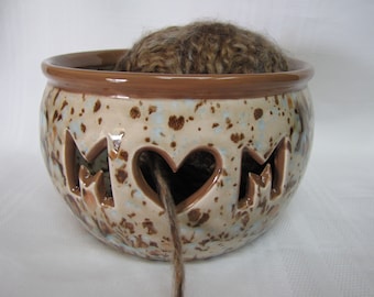Yarn Bowl, Knitting Bowl, Ceramic