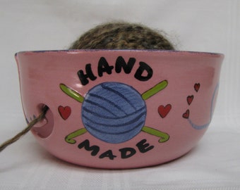 Yarn Bowl, Knitting Bowl, Large Yarn Bowl, Ceramic