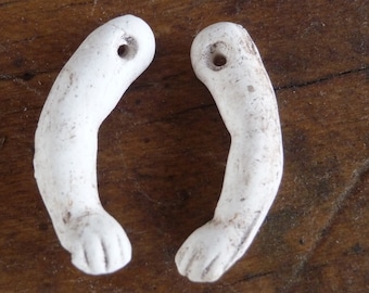 Antique Doll ARMS 507 | German Bisque | Jointed Torso Arms with Hands | Doll Body Parts | Tiny Arms Germany 507 parts