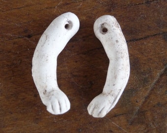 Antique Doll ARMS | German Bisque | Jointed Torso Arms with Hands | Doll Body Parts | Tiny Arms