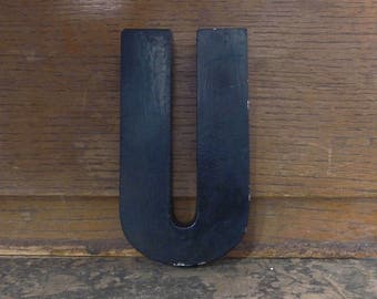 MARQUEE Letter U, Sign Letter, Y, Cast Aluminum Letter, Alphabet Letter U, Wall Art, Signage, 5" High