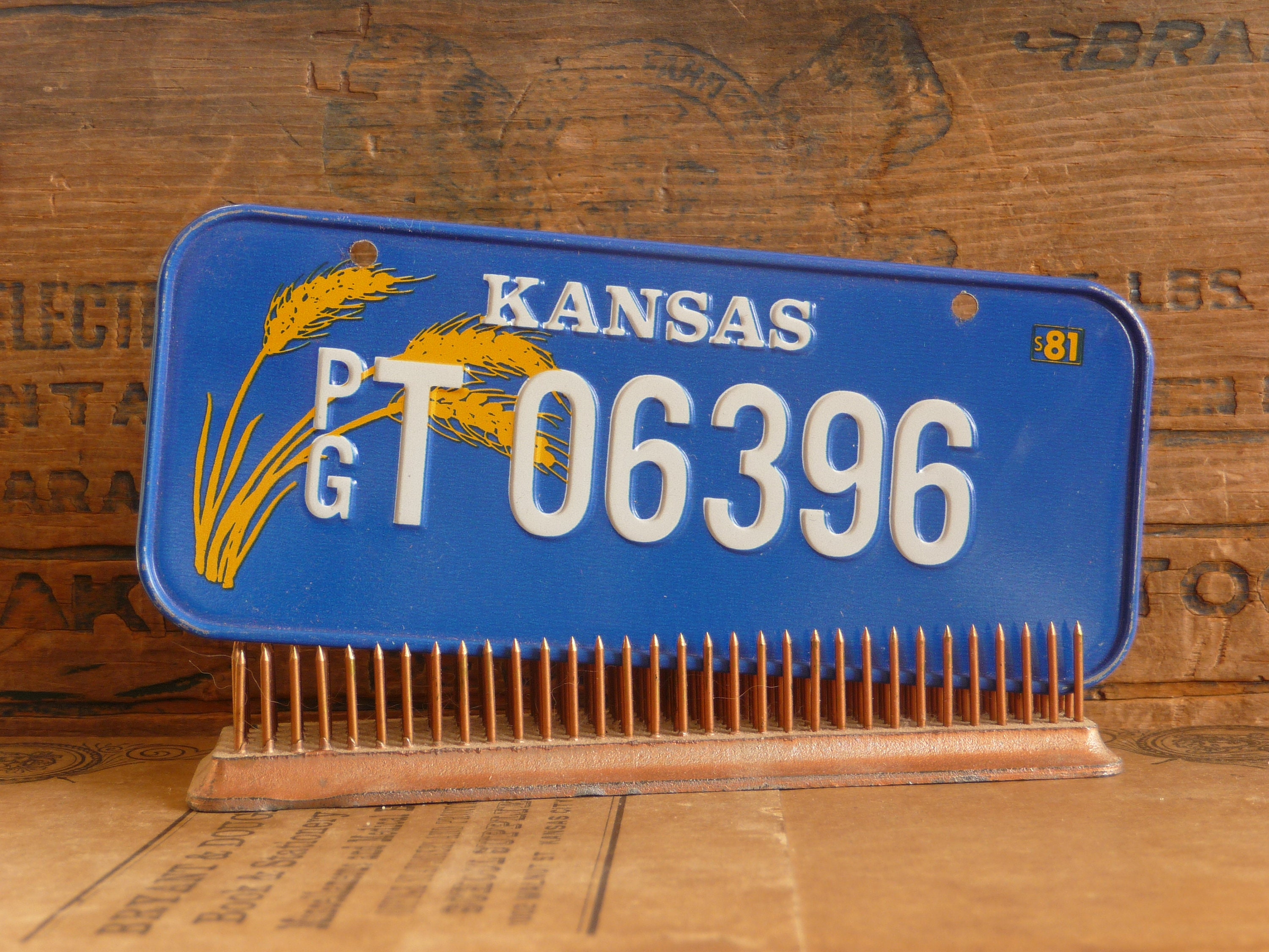 Personalized Kansas Vintage License Plate - Etsy