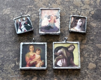 Pick one: solder pendant with classic images